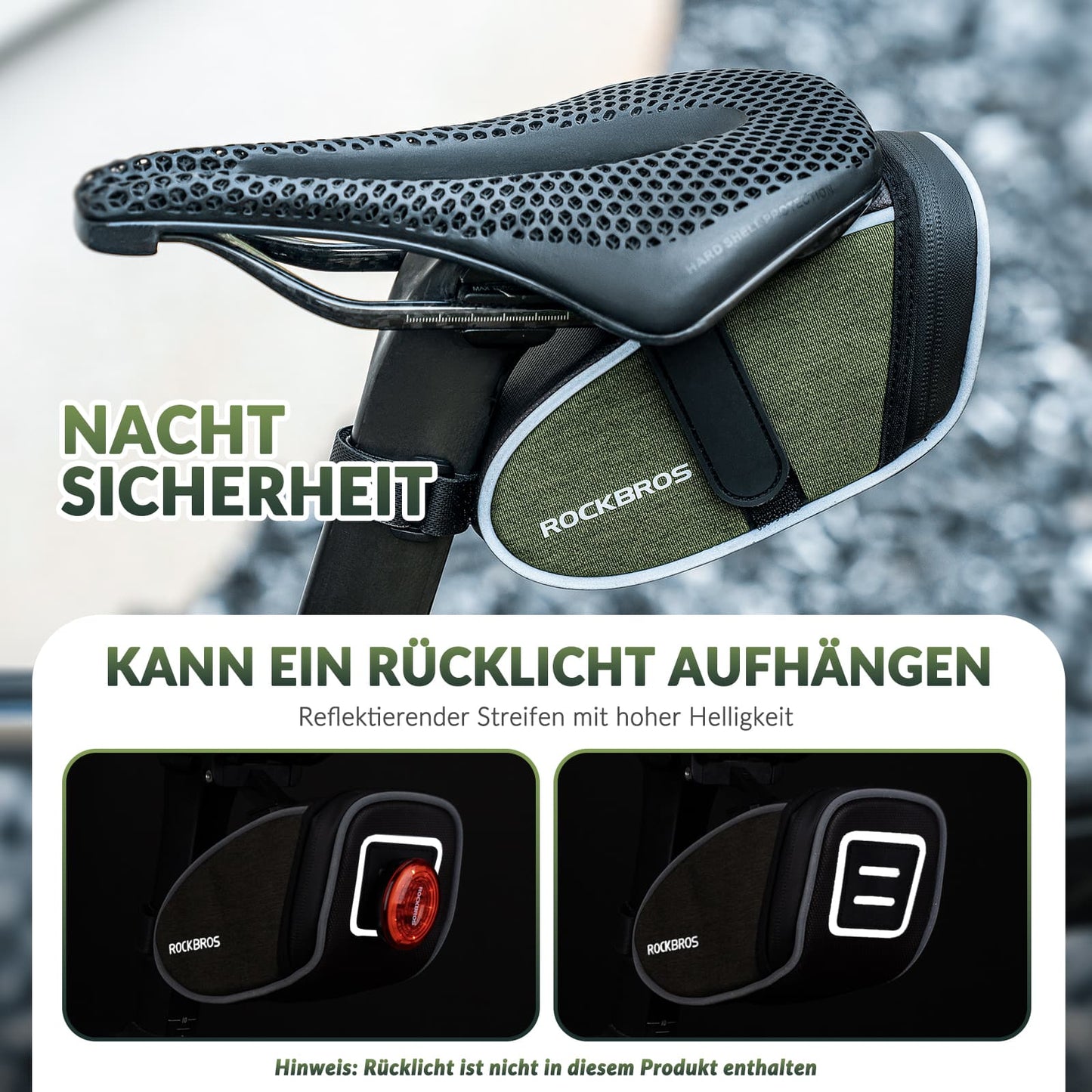 ROCKBROS Satteltaschen Wasserabweisend Werkzeugtasche 2024 neuer Stil