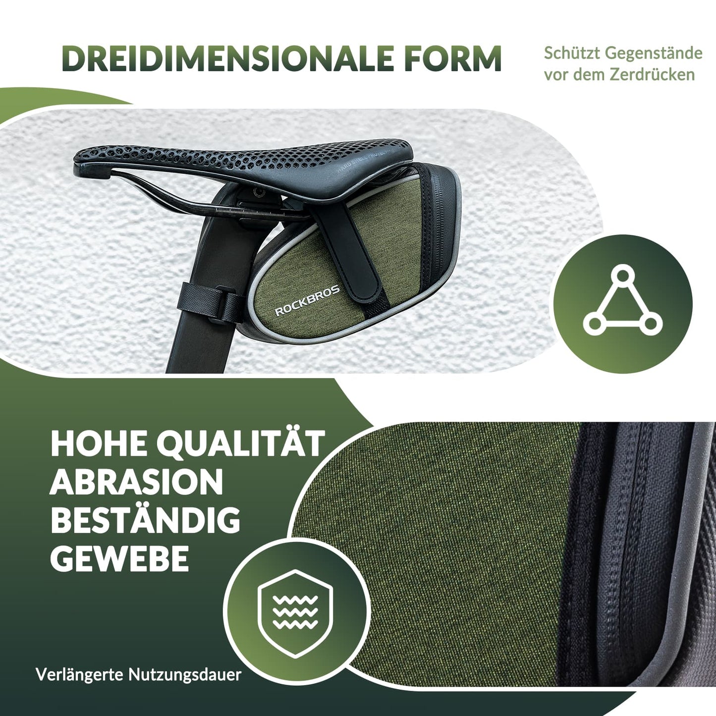 ROCKBROS Satteltaschen Wasserabweisend Werkzeugtasche 2024 neuer Stil