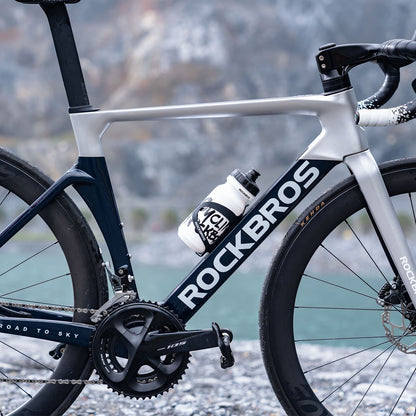 ROCKBROS Sport Trinkflasche 600 ml aus PP5 mit Staubschutzhülle geliefert