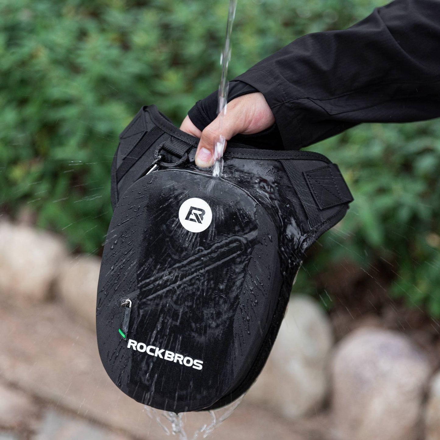 ROCKBROS Wasserdichte Beintasche für Motorrad Damen/Herren Schwarz
