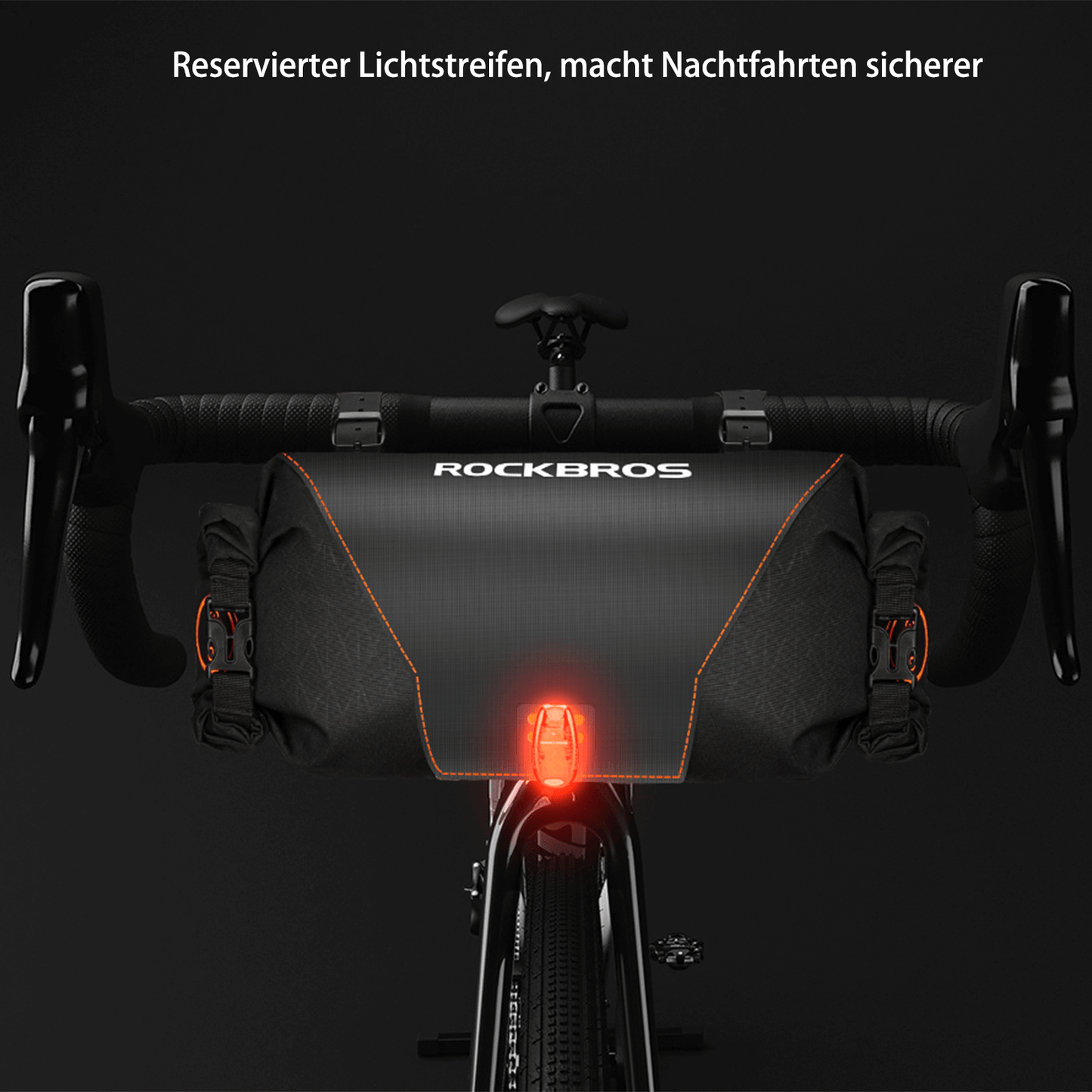 ROCKBROS Wasserdichte Fahrrad Lenkertasche 2L mit Öffnungsdesign