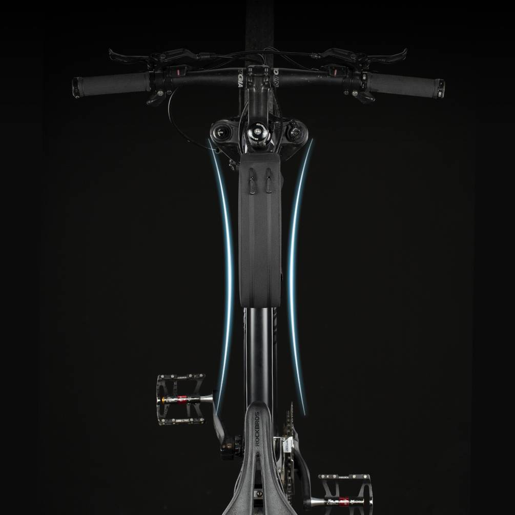 ROCKBROS wasserdichte Oberrohrtasche für Fahrrad 1L / 1.6 L Schwarz