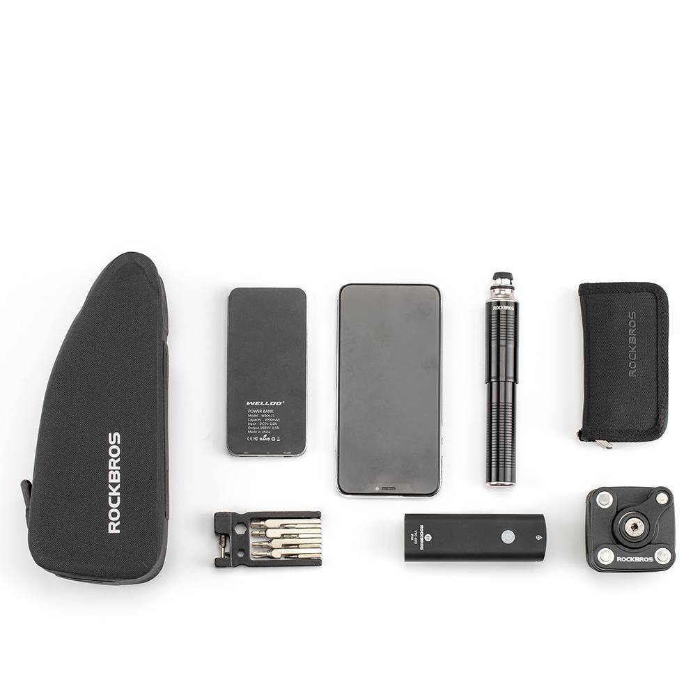 ROCKBROS wasserdichte Oberrohrtasche für Fahrrad 1L / 1.6 L Schwarz