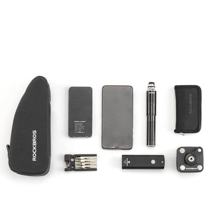 ROCKBROS wasserdichte Oberrohrtasche für Fahrrad 1L / 1.6 L Schwarz