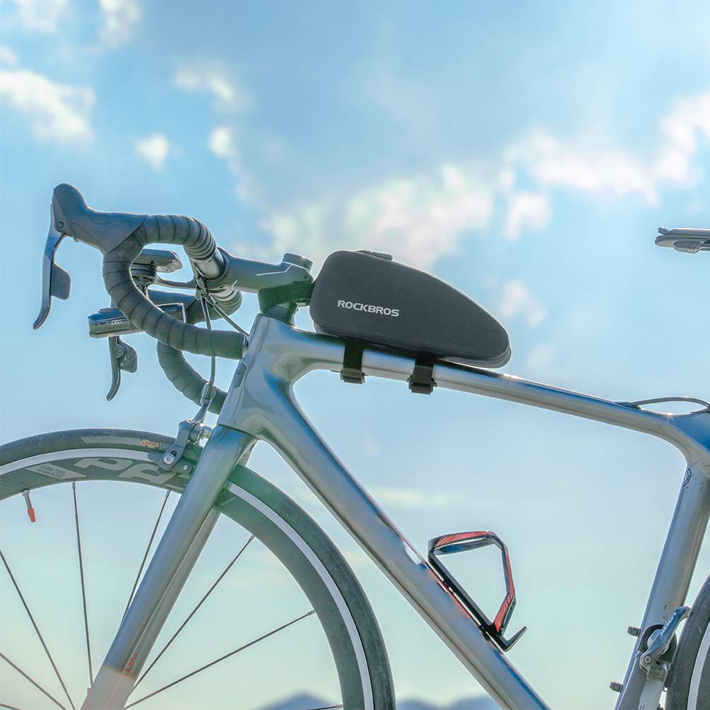 ROCKBROS wasserdichte Oberrohrtasche für Fahrrad 1L / 1.6 L Schwarz