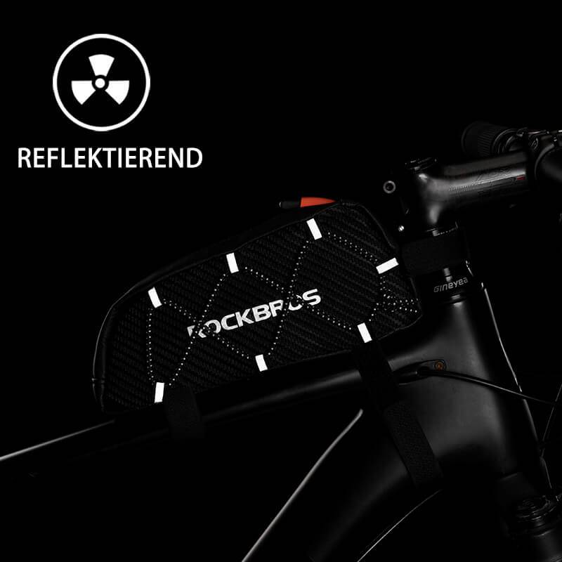 ROCKBROS Wasserdichte Rahmentasche Oberrohrtasche Schwarz 1L