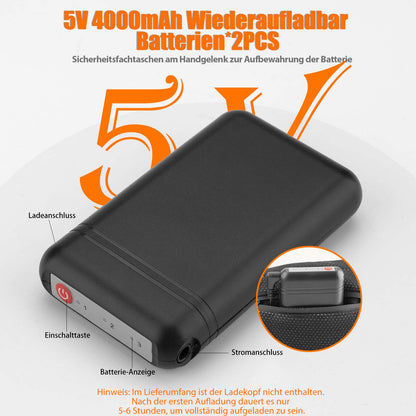 ROCKBROS Winter Beheizte Fahrradhandschuhe Wiederaufladbare Handschuhe M-XL