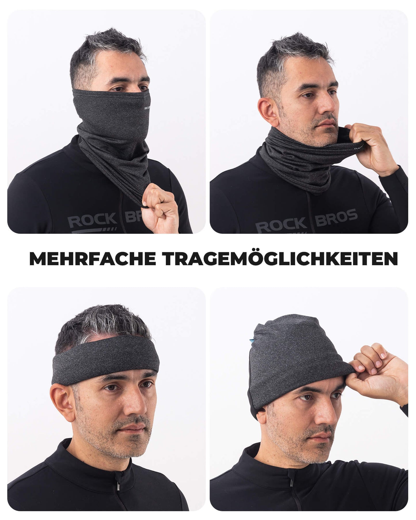 ROCKBROS Winter Halbe Balaclavas Multifunktion Atmungsaktiv Gesichtsbedeckung