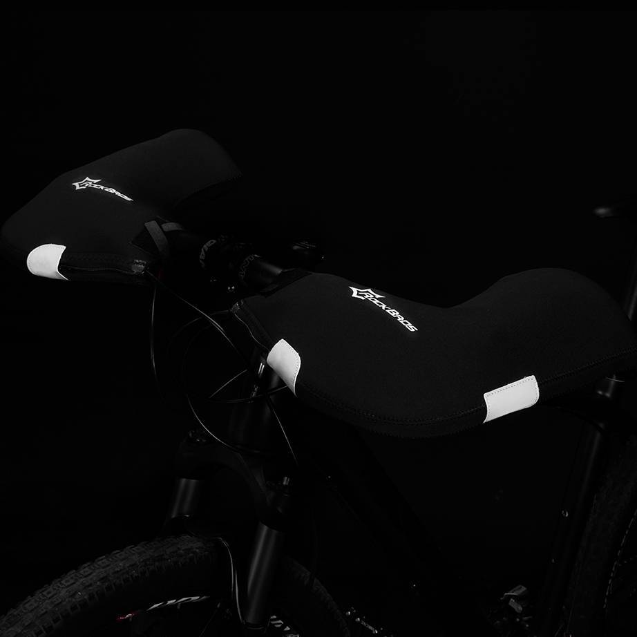 ROCKBROS Winter Lenkerstulpen Winddicht Handschuhe Schwarz