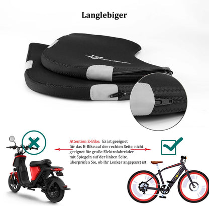 ROCKBROS Winter Lenkerstulpen Winddicht Handschuhe Schwarz