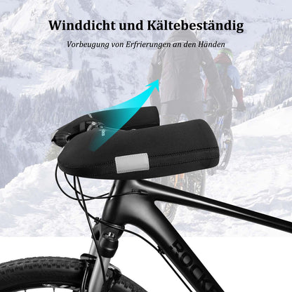 ROCKBROS Winter Lenkerstulpen Winddicht Handschuhe Schwarz