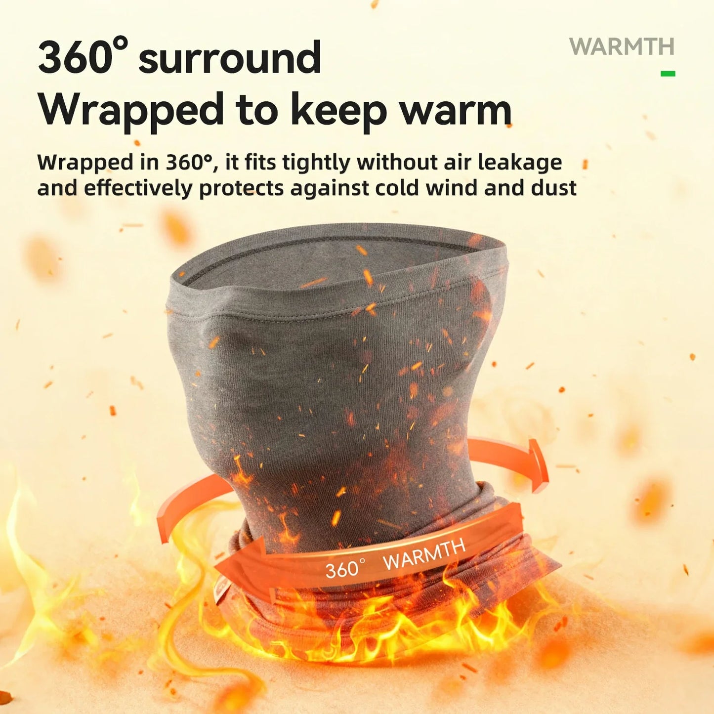 ROCKBROS Winter Thermo Halstuch aus Wolle Schlauchtuch