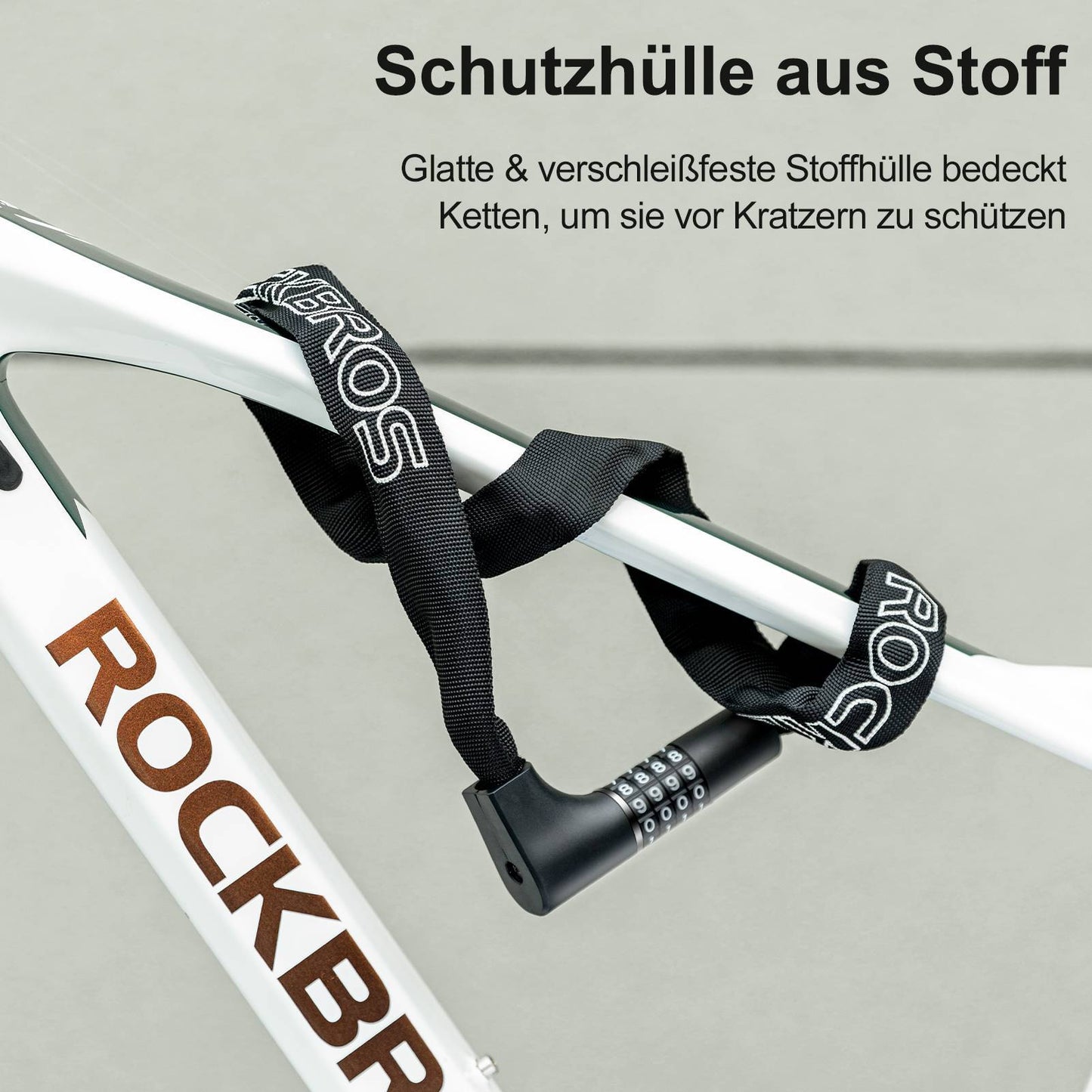 ROCKBROS Zahlenschloss mit 4-stelligem Zahlencode 96 cm Länge