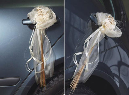 Autoschmuck, Autogirlande , Rosen, Hochzeit,