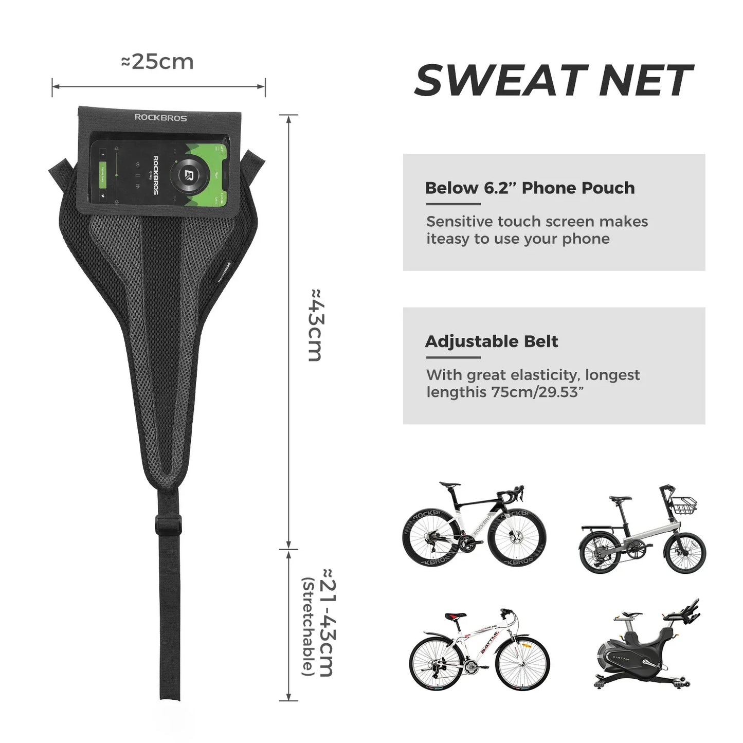 ROCKBROS Schweißfänger für Rollentrainer Fahrrad