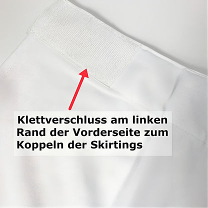 Tischrock Kellerfalte | ca. 73 cm x 90/480 cm