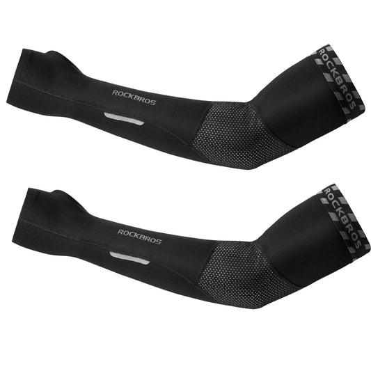 Winter Fleece Fahrrad-Armstulpen mit Daumenschlaufe