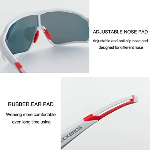 ROCKBROS Fahrradbrille Polarisierte Sportsbrille mit UV-Schutz